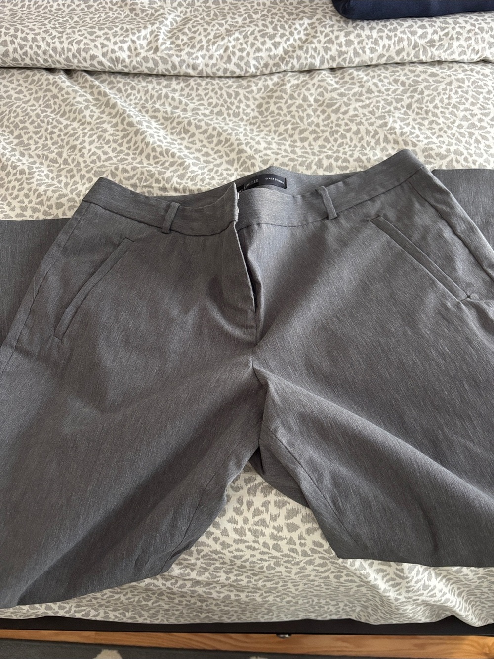 The Limited Gray Cropped Dress Pants